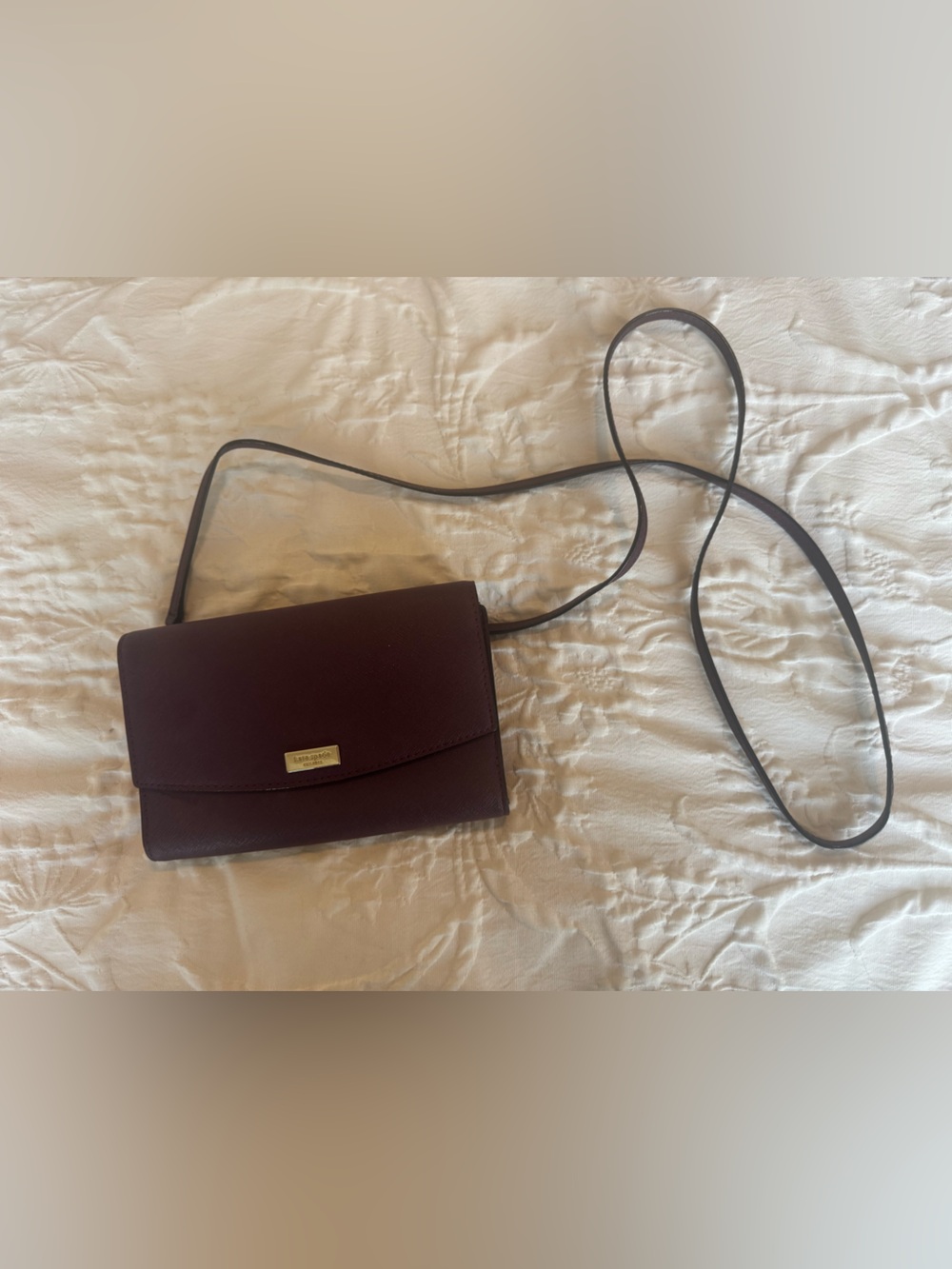 Kate Spafe Plum Crossbody Wallet